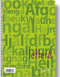Globus Spiral Ruled Notebook B5 50 Sheets Orbis LetterΑ