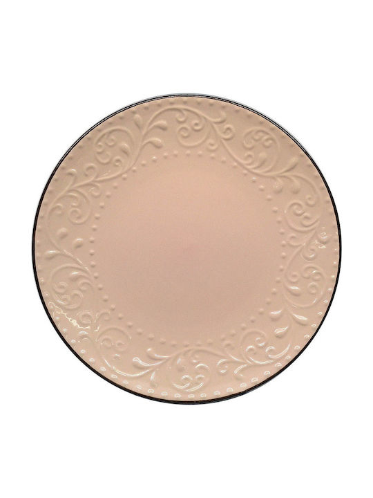 Ankor Teller Untiefe Keramik Pink/Brown mit Durchmesser 27cm
