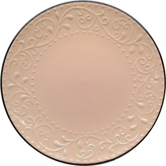 Ankor Teller Untiefe Keramik Pink/Brown mit Durchmesser 27cm