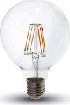 Inlight LED Lampen für Fassung E27 und Form G95 Warmes Weiß 720lm Dimmbar 1Stück