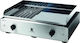 Krampouz GECIO2OA Commercial Flat Top Electric Griddle with Flat & Ribbed Plate 3.5kW 70x50x25cm