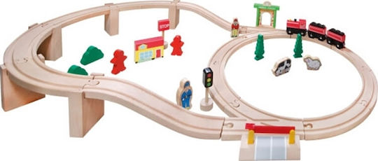 Spielmaus Set with Train made of Wood for 3++ Years