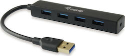 Equip USB Хъб с 4 USB 3.0 Порта и USB-A Връзка