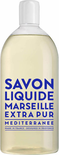 Compagnie De Provence Liquid Marseille Soap Extra Pure Mediterranee Ανταλλακτικό Αφρόλουτρο με Αμύγδαλο 1000ml