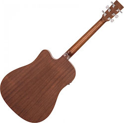 Vintage Semi-Acoustic Guitar VE-440WK Cutaway Brown