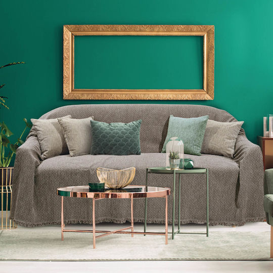 Das Home Chenille Dreisitzer-Sofa Wurf 180x300cm Beige