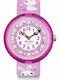 FlikFlak Kids Analog Watch So Cute with Fabric Strap Pink