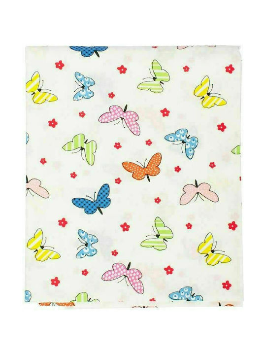 Dimcol Butterfly Kinderbettbezug Einzel Baumwolle Mehrfarbig 160x240cm