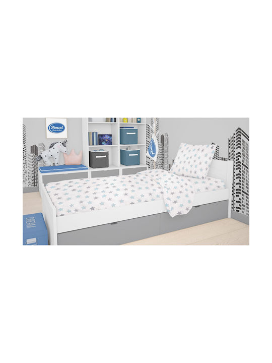 Dimcol Bettwäsche-Set Einzel Baumwolle Star 104...