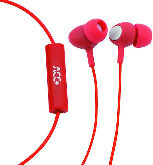 ACC+ Soul In-ear Handsfree με Βύσμα 3.5mm Κόκκινο