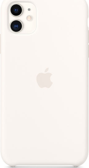 Apple Silicone Case Back Cover Silicon Rezistent Alb (iPhone 11) MWVX2ZM/A