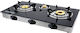 Bormann Elite BLG8500 Countertop Gas Burner Triple Black