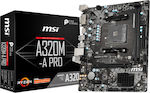 MSI A320M-A Pro Motherboard Micro ATX με AMD AM4 Socket