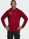 Adidas Tango Herren Sweatshirt mit Kapuze und Taschen Rot