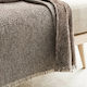 Gofis Home Que Ριχτάρι Πολυθρόνας Δύο 'Οψεων Chenille 180x180εκ. Brown 13