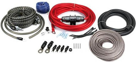 Lampa Сет Кабели за Автомобилно Аудио Стерео Усилвател Автомобил AWT-8K 8 AWG