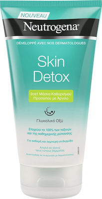 Neutrogena Skin Detox 2 in 1 Clay Wash Mask 150ml