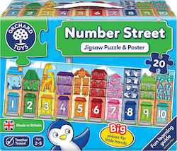 Kinderpuzzle Number Street 20pcs Orchard