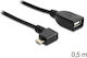 DeLock Angle (90°) / Regular USB 2.0 to Micro USB Cable Black 0.5m 83271 1 Piece
