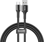 Baseus Halo Braided USB 2.0 to micro USB Cable Μαύρο 1m (CAMGH-B01)