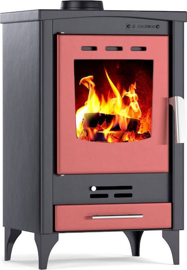 Thermiki ATS 75-20 Oțel Soba pe lemne 8kW Bordeaux