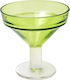 Espiel Impilabile Ice Cream Serving Bowl Round Glass Green with Diameter 13cm 1pcs