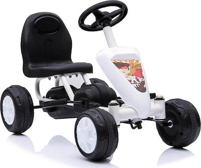 Colorado Kids Foot-to-Floor Go Kart One-Seater with Pedal White