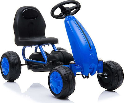 Blaze Kids Foot-to-Floor Go Kart One-Seater with Pedal Blue