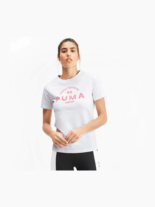 Puma Damen Sportlich T-shirt Weiß