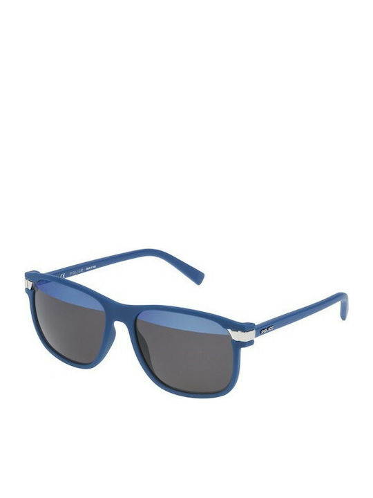 Police Men's Sunglasses with Blue Plastic Frame SPL231 DENH