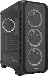 Zalman Z7 Neo Jocuri Turnul Midi Cutie de calculator cu fereastră laterală Negru