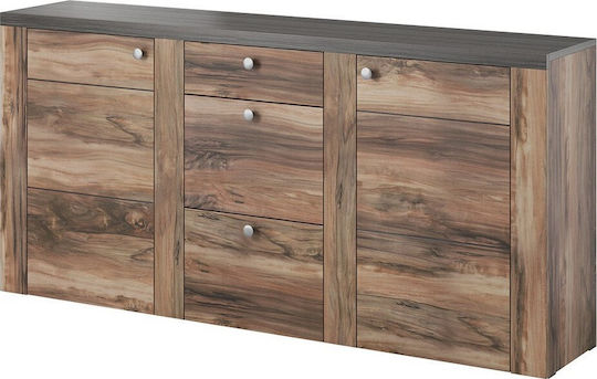 Bufet Lark Din Lemn Cu Sertare Moca 176x37x85cm