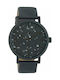 Oozoo Timepieces Watch with Gray Leather Strap