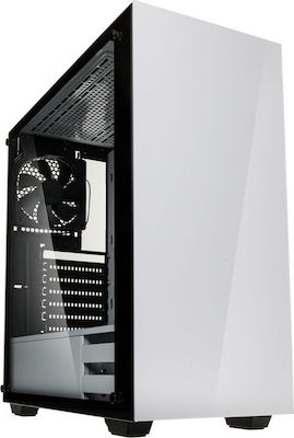 Kolink Stronghold Gaming Midi Tower Computer Case with Window Panel White