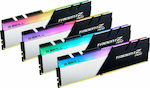 G.Skill Trident Z Neo 32GB DDR4 RAM με 4 Modules (4x8GB) και Ταχύτητα 3200 για Desktop