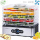 First Austria Food Dehydrator with 5 Shelves and Adjustable Temperature 35-70°C