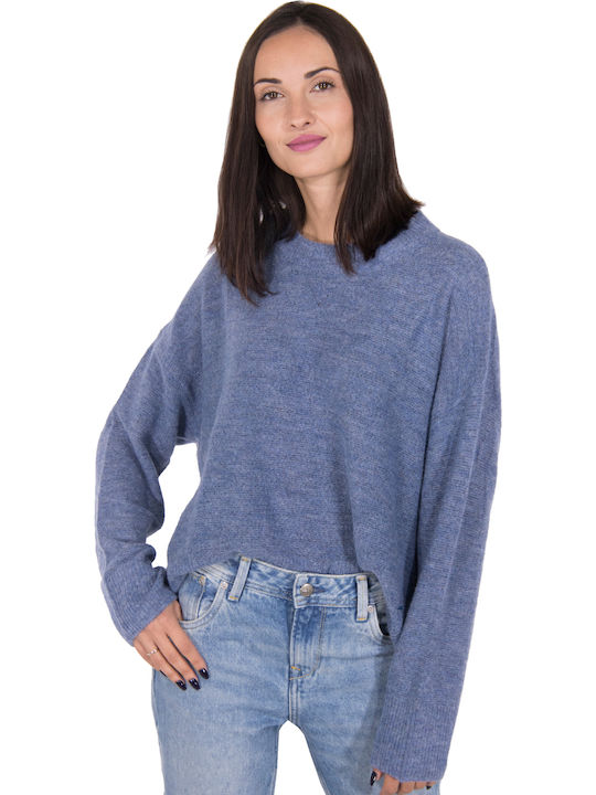 Pepe Jeans Angella Women's Long Sleeve Sweater Navy Blue