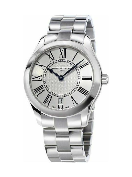 Frederique Constant Watch with Silver Metal Bracelet FC-220MS3B6B