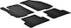 Gledring Σετ Μπροστινά και Πίσω Πατάκια 4τμχ για Chevrolet Aveo 2011 Μαύρα