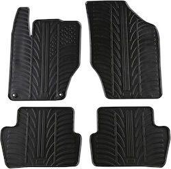 Gledring Set Front and Back 4pcs for Citroen C4 2010 Black