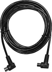 Adeleq Cablu Antenă Coaxial de sex masculin - Coaxial de sex feminin Negru 10m (9-01021)