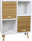 Bookcase White 59x25x74cm