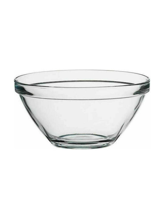 Bormioli Rocco Pompei Glass Serving Bowl Διάφανο with Diameter 10.5εκ. 1pcs