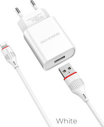 Borofone Charger with USB-A Port and Cable Ligh...