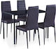 Esszimmer 5Stück 105x60cm