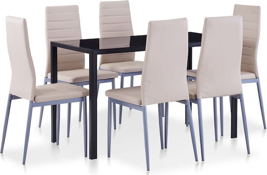 Dining Room 7pcs 120x60cm