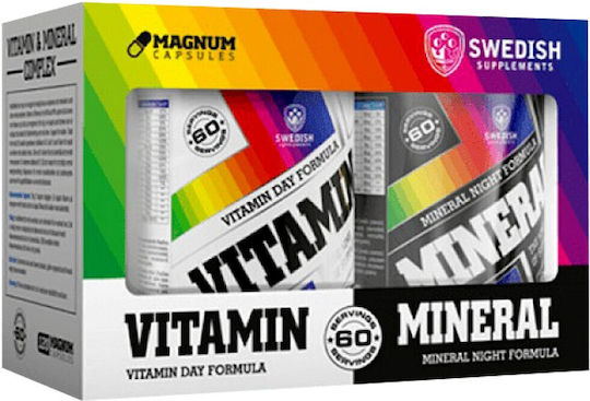 Swedish Supplements Vitamin & Mineral Complex Мултивитамин с Антиоксидантно действие 120 капси