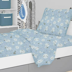 Dimcol Single Set Smile 81 Blue 160x240cm Kids Sheets Dimcol Single Set Smile 81 Blue 160x240cm Kids Sheets