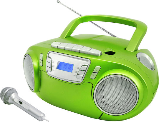 Soundmaster Portable Radio-CD Player SCD5800 Equipped with CD / USB / Cassette / Radio Green