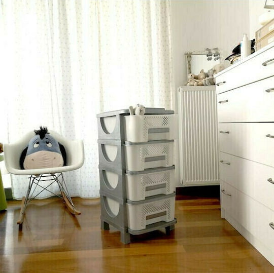 Homeplast Βένους Διάτρητη Συρταριέρα Πλαστική 4 Θέσεων Homeplast Βένους Διάτρητη Συρταριέρα Πλαστική 4 Θέσεων